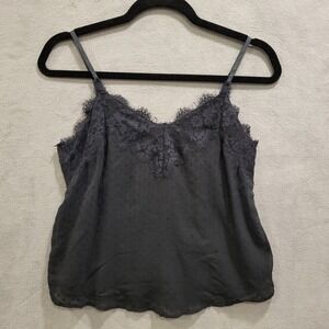 VTG Abercrombie Fitch Womens Y2K Lace Trim Sheer Babydoll Cami Size‎ XS Y2K Goth
